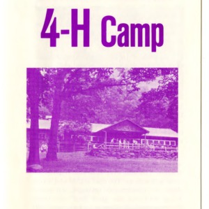 Let's Go to Swannanoa 4-H Camp (4-H Flyer 1-57)