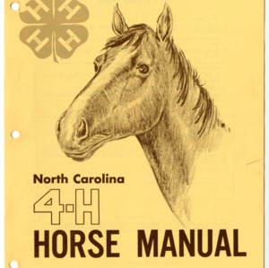 North Carolina 4-H Horse Manual (4-H Manual 5-4)