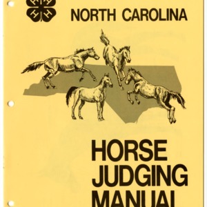 North Carolina Horse Judging Manual (4-H Manual 5-10)