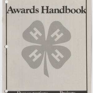 North Carolina 1986 Awards Handbook (4-H Publication 0-1-10, Revised)