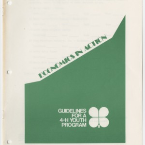 Economics in Action, Guidelines for a 4-H Youth Program (4-H Publication 0-18-2, Revised)