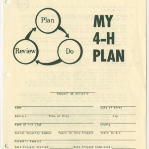 My 4-H Plan