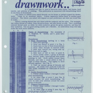 Drawnwork.. (Home Extension Publication 66, Reprint)
