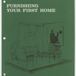 Furnishing Your First Home (Home Extension Publication 76, 1979 Reprint)