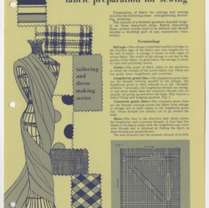 Fabric Preparation for Sewing (Home Extension Publication 93, Revised)