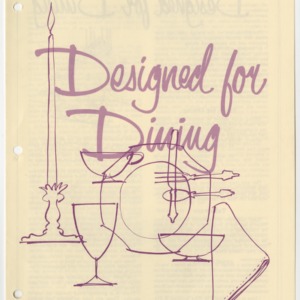 Designed for Dining (Home Extension Publication 99, Reprint)