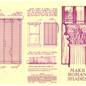 Make Roman shades (Home Extension Publication 169, Reprint)
