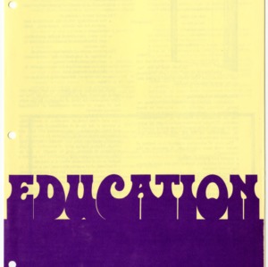 Education: its worth, cost and guides for attainment (Home Extension Publication 178)
