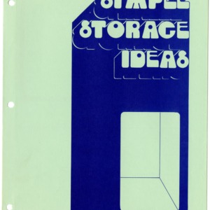 Simple storage ideas (Home Extension Publication 181)