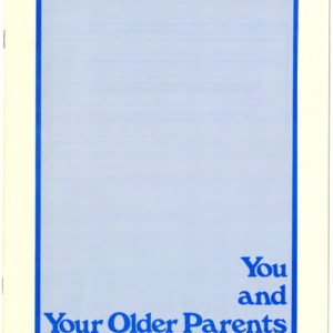 You and your older parents (Home Extension Publication 190)