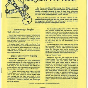Safeguard your home (Home Extension Publication 198)