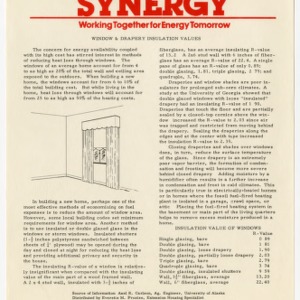 Synergy: working together for energy tomorrow. Window and drapery insulation values (Home Extension Publication 214-5)