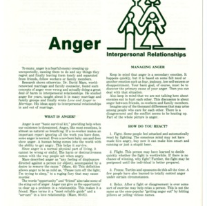 Interpersonal relationships: anger (Home Extension Publication 276-5)