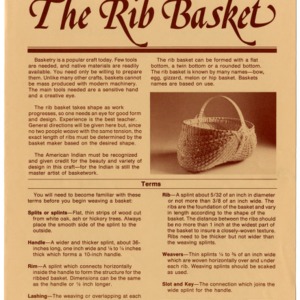 The rib basket (Home Extension Publication 279-2)