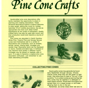 Pine cone crafts (Home Extension Publication 279-4)