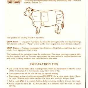 Roast beef: selection and preparation (Home Extension Publication 306-4)