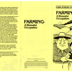 Farm stress one: farming-a stressful occupation (Home Extension Publication 314-1)