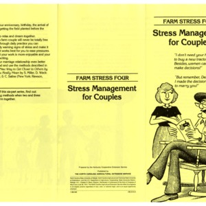 Farm stress four: stress management for couples (Home Extension Publication 314-4)