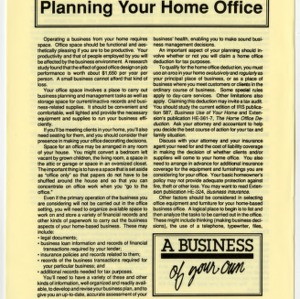 Planning your home office (Home Extension Publication 361-10)