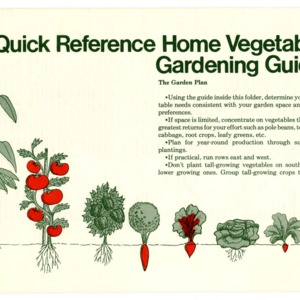Quick reference home vegetable gardening guide : The garden plan (Agricultural Extension Publication 012, Reprint)
