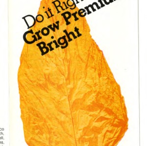 Do it right -- grow premium bright (Agricultural Extension Publication 317) (Replacement for Agricultural Extension Publication 155)