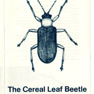 The cereal leaf beetle in North Carolina (Agricultural Extension Publication 324)