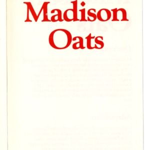Madison oats pamphlet (Agricultural Extension Publication 328)