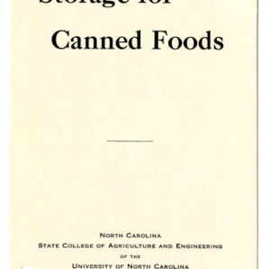 Storage for canned foods (Extension Folder No. 47)