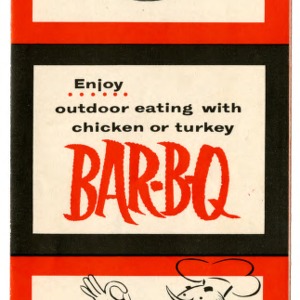 Enjoy outdoor eating with chicken or turkey Bar-B-Q (Extension Folder No. 116)