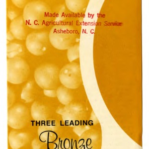 Scuppernong, Magnolia, Carlos : Three leading bronze muscadine grapes from North Carolina (Extension Folder No. 296)