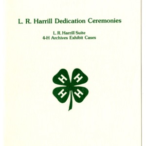 L.R. Harrill Dedication Ceremonies