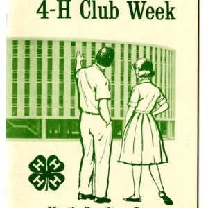 State 4-H club week, July 22 - July 27, 1963