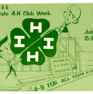 State 4-H club week,  July 25 - July 29, 1966