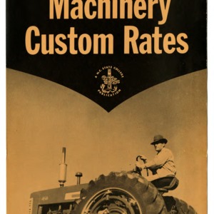 Farm machinery custom rates (Extension Folder 162)