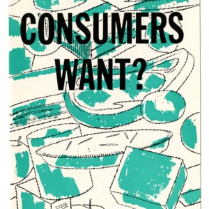 What do consumers want? (Extension Folder 165)