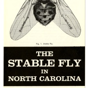 The stable fly in North Carolina (Extension Folder No. 234)