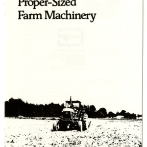 Select proper-sized farm machinery (Agricultural Extension Publication 269)