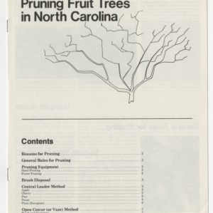 Pruning Fruit Trees in North Carolina (AG-29, Reprint)