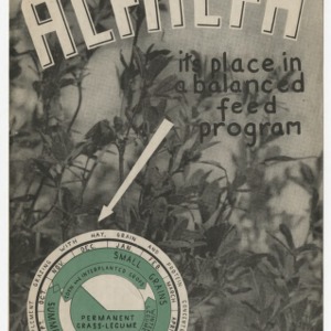 Alfalfa: Its place in a balanced feed program (War Series Bulletin No. 21)