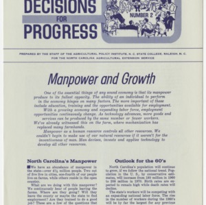 Decisions for Progress: Manpower and Growth