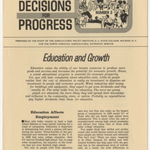 Decisions for Progress: Education and Growth