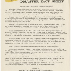 Disaster Fact Sheet