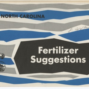 Fertilizer Sugggestions (Leaflet No.  126, Revised)