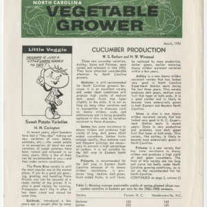 North Carolina Vegetable Grower, March 1956