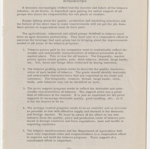1960 Tobacco Information