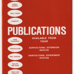 Publications Available from Your Agricultural Extension Service, Agricultural Experiment Station (Revised)