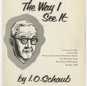 The Way I See It, by I.O. Schaub