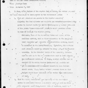 NCSC #113 Memo on Proposed Gamma Irradiation Facility, September 7, 1955