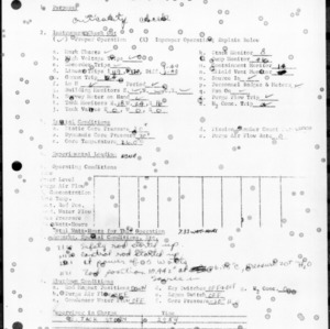 Experiment No. 327, Criticality check, November 24, 1958