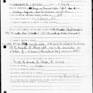 Request for Reactor Operation, Reactor Experiment No. 231, Change in magneto-optic effect in certain liquids due to neutron irradiation, June 9, 1958